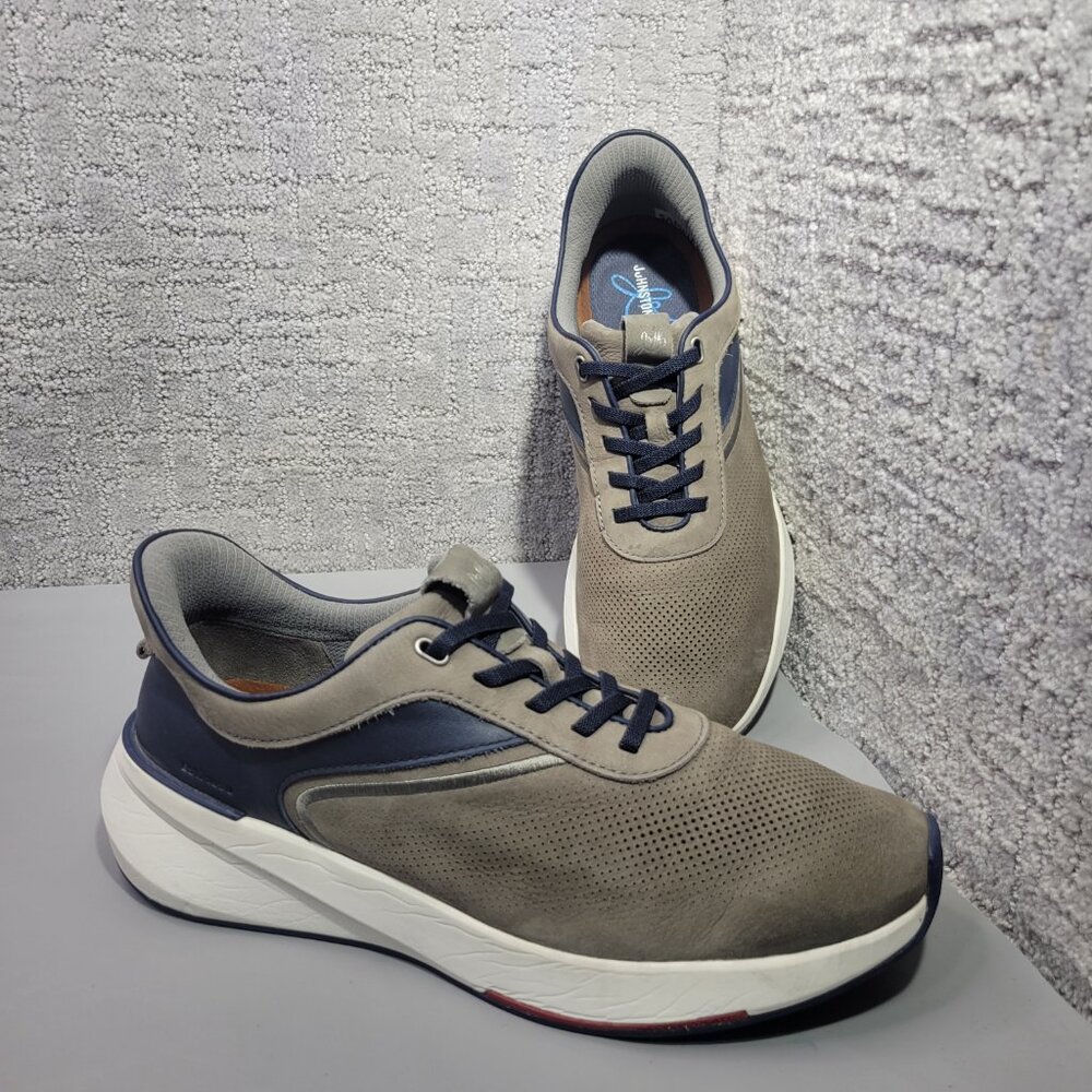 Johnston & Murphy Reactivate U-Throat Mens Size US 10M Brown Navy Sneakers Shoes - Picture 2 of 12